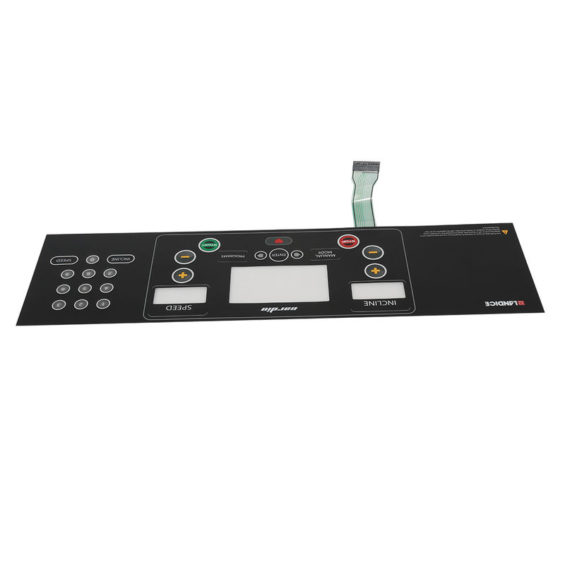 One Key Flexible Membrane Switch Control Panel With LED Light / Silk Screen Print