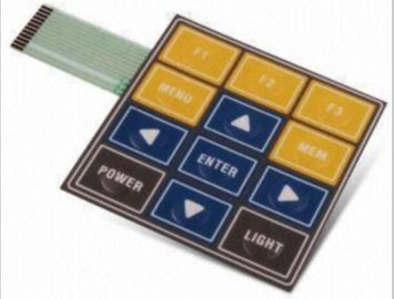 Multi Key Prototype Tactile Membrane Switch Keyboard With 3M467 3M468 Adhesive